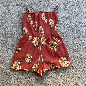 strapless romper